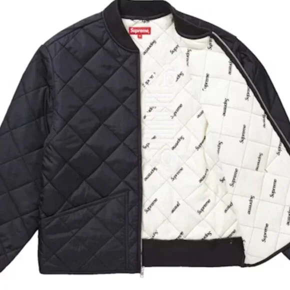 NEW Supreme dead prez Quilted Work Jacket BLACK L